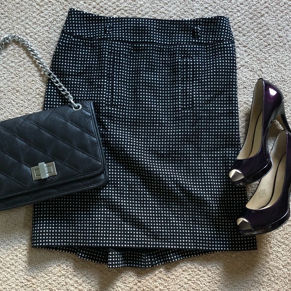 Ann Taylor Dresses & Skirts - 💼 DONATED🖌 Wool Polka Dot Pencil Skirt